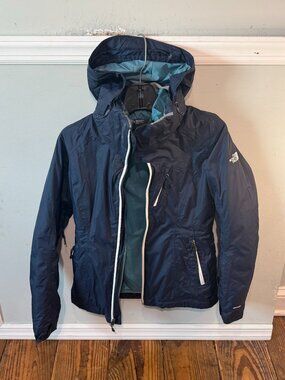 North Face DryVent Triclimate 3-In-1 Jacket Blue Women Size XS Puffer Liner EUC